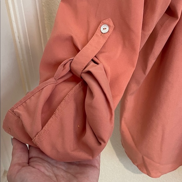 Chico's Women’s Terracotta Button Down Shirt - Picture 4 of 8